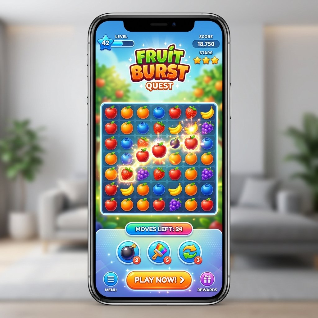 Fruit Burst Quest - Logic Game